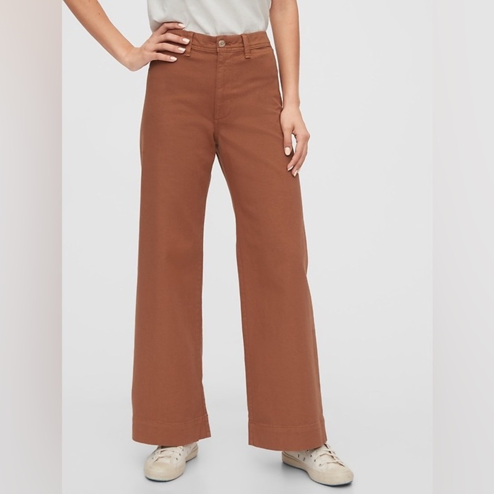 GAP wide leg high waist ankle length Carmel denim